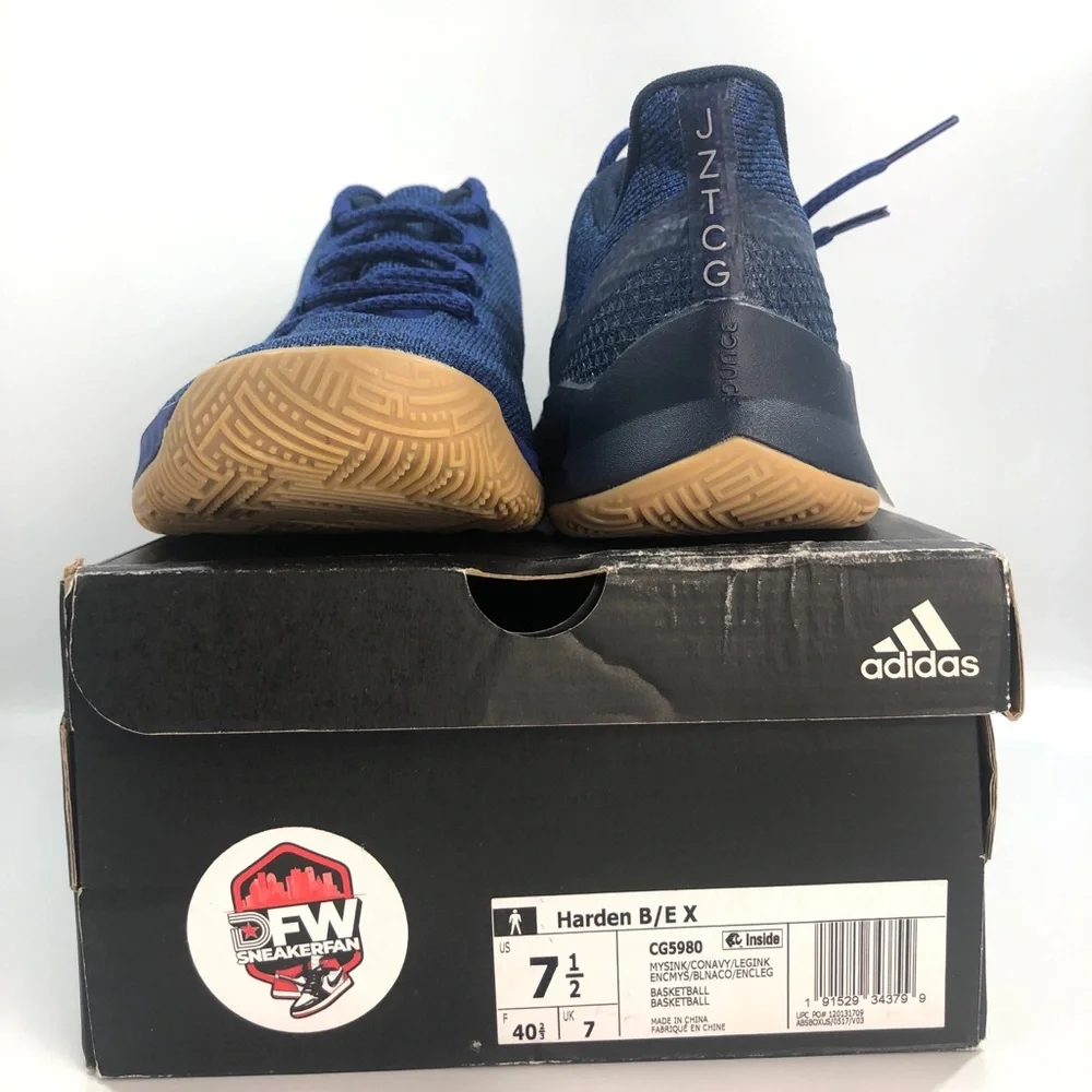 NIB Adidas Harden B/E X Mystery Ink Blue Women’s 9 Basketball Shoes CG5980